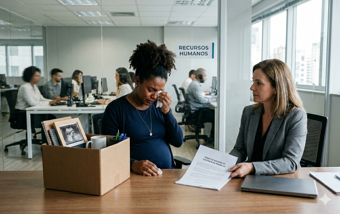 Gestante dispensada ou que formalizou pedido de demissão? Entenda, quais são os direitos assegurados pela legislação trabalhista e quando é possível buscar a reintegração ou indenização.